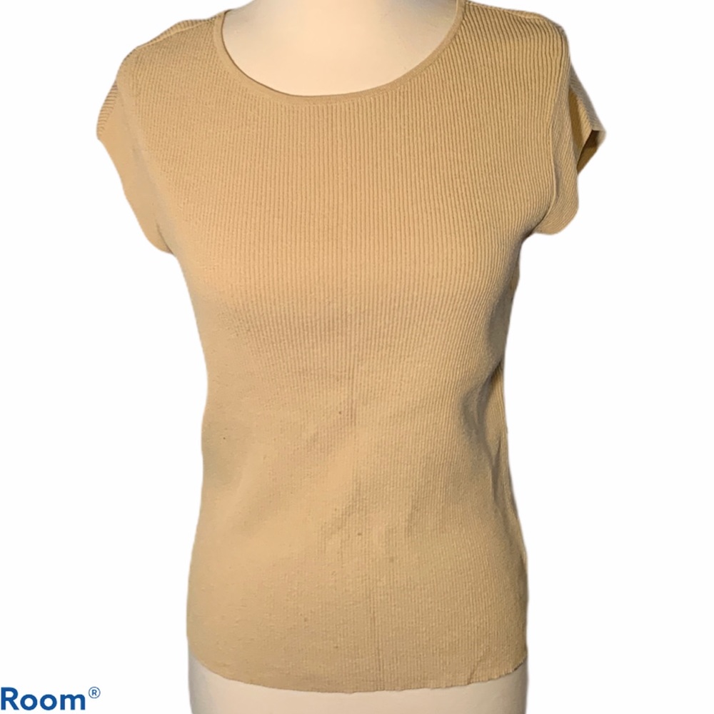 Jones New York Gold Knit Shell, M